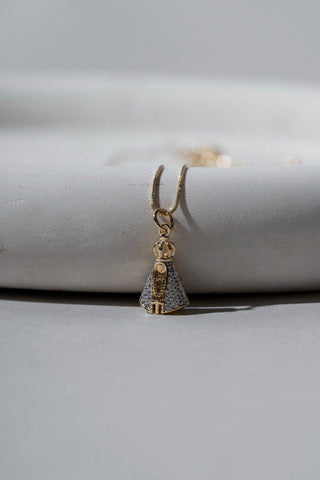 Our Lady of Grace Reversible Pendant Necklace