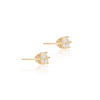 7mm Round Cubic Zirconia Studs