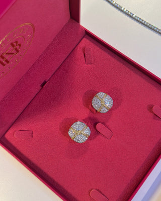 Glamour Button Pave Studs