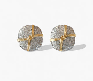 Glamour Button Pave Studs
