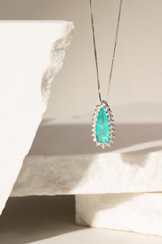 Tourmaline Teardrop Necklace