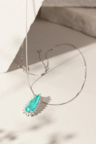 Tourmaline Teardrop Necklace