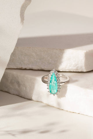 Tourmaline Teardrop Ring