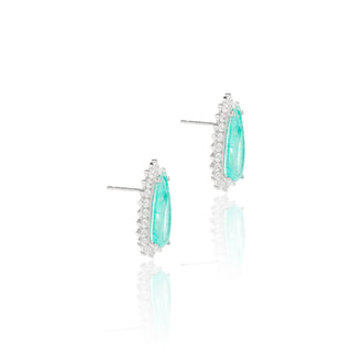 Tourmaline Teardrop 925 Sterling Silver Studs