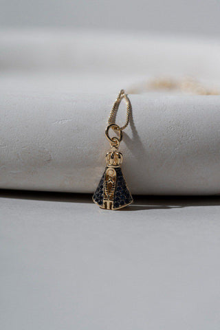 Our Lady of Grace Reversible Pendant Necklace