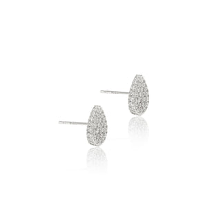 Shiny Teardrop 925 Sterling Silver Studs