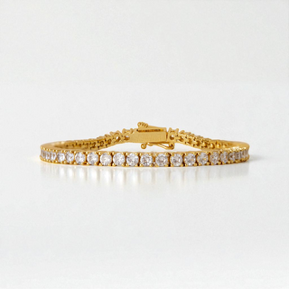 Classic Tennis Bracelet 3mm in Gold