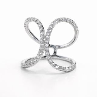 Infinity Curve Pavé Ring