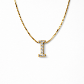Signature Initial Pendant Necklace - I