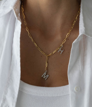 Your Signature Custom Necklace - 18K Gold & Rhodium Finish