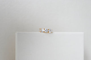 Statement Half Eternity Ring in Gold