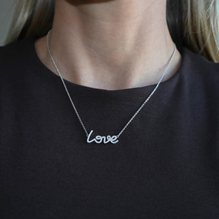 Love Script Necklace