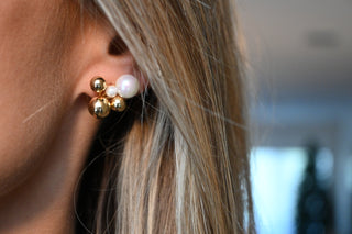 Mini Spheres and Pearls Studs