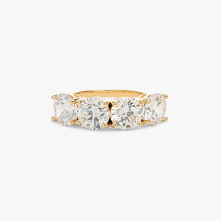 Statement Half Eternity Ring in Gold