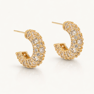 Sparkling Dome Earrings