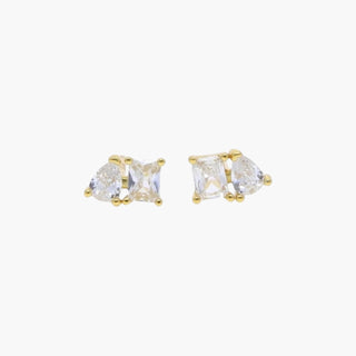 Double Shiny Mini 925 Sterling Silver Studs