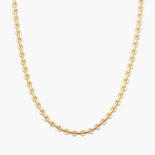 Smooth Round Links Chain in Gold