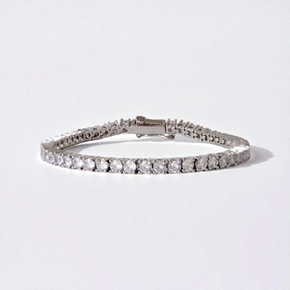 Classic Tennis Bracelet 3mm in Silver