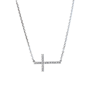 Horizontal Cross Necklace
