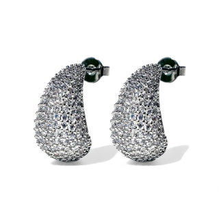 Pave Teardrop Earrings
