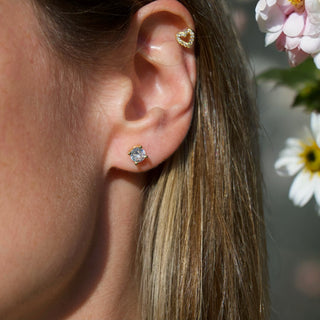 Mini Round 925 Sterling Silver Studs