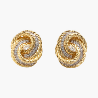 Eterna Knot Pavé Studs
