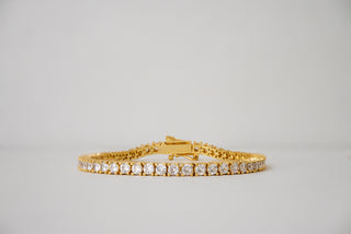 Classic Tennis Bracelet 3mm in Gold