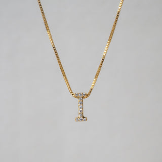 Signature Initial Pendant Necklace - I