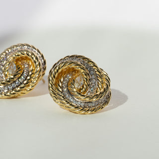 Eterna Knot Pavé Studs