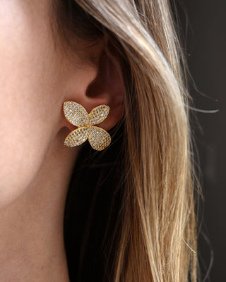 Sparkle Flower Earrings