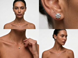 Moissanite Studs 6mm