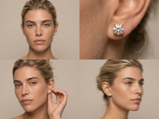 Moissanite Studs 6mm